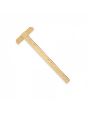 REGLA T 1/4W 55 CM MEDERA FIJA 